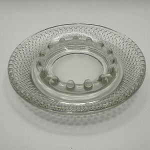 Vintage Clear Glass Ashtray Textured Hobnail Pattern Retro Home Decor‎ Accent